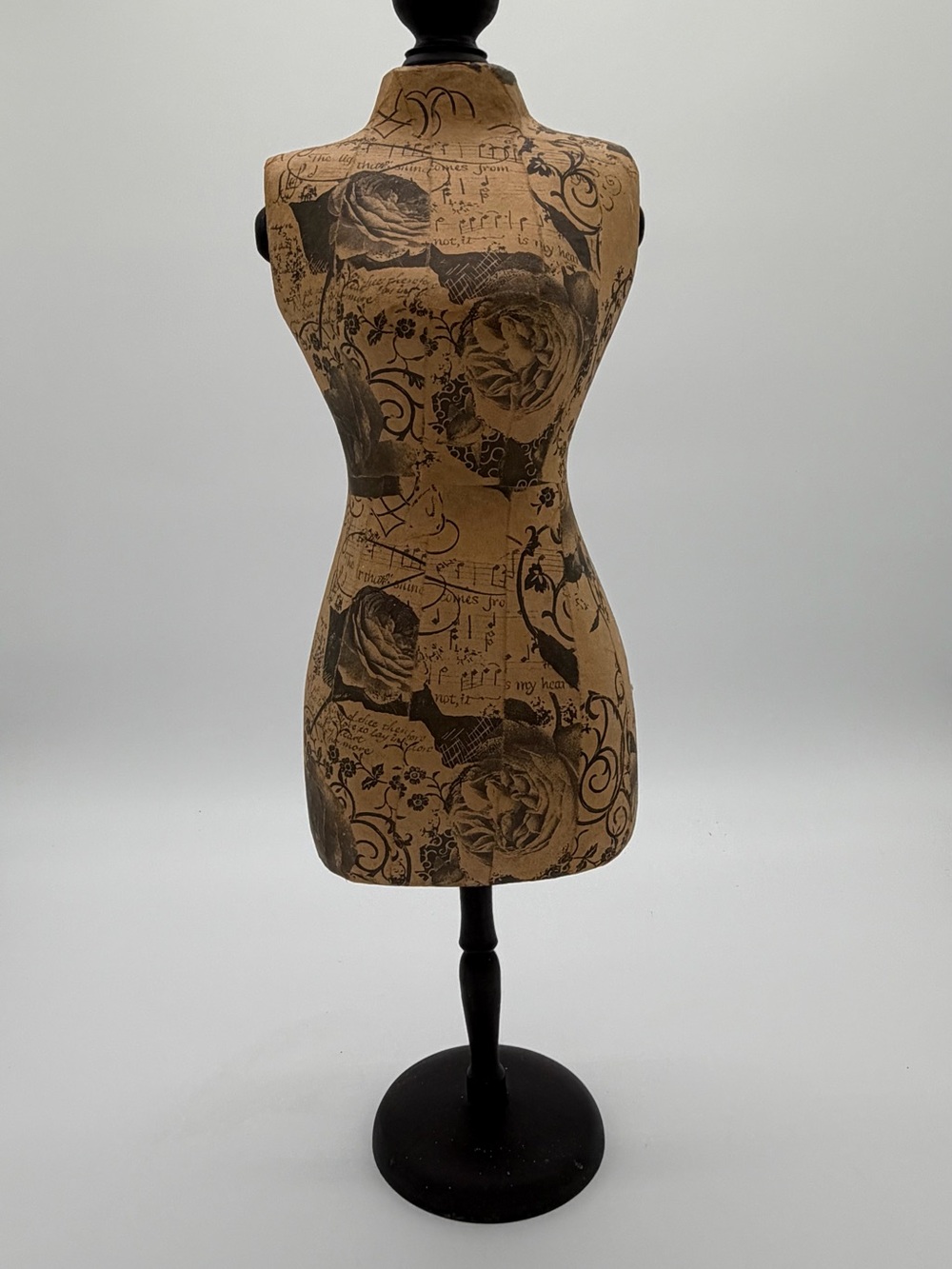 23” Floral Dress Form Mannequin